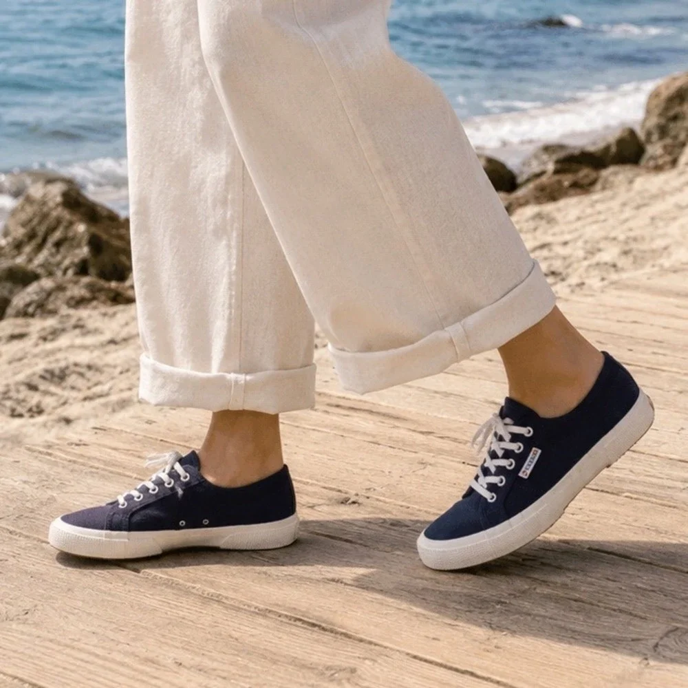 Superga 2750 Cotu Classic Navy Canvas Sneakers EU 39 US 8.5